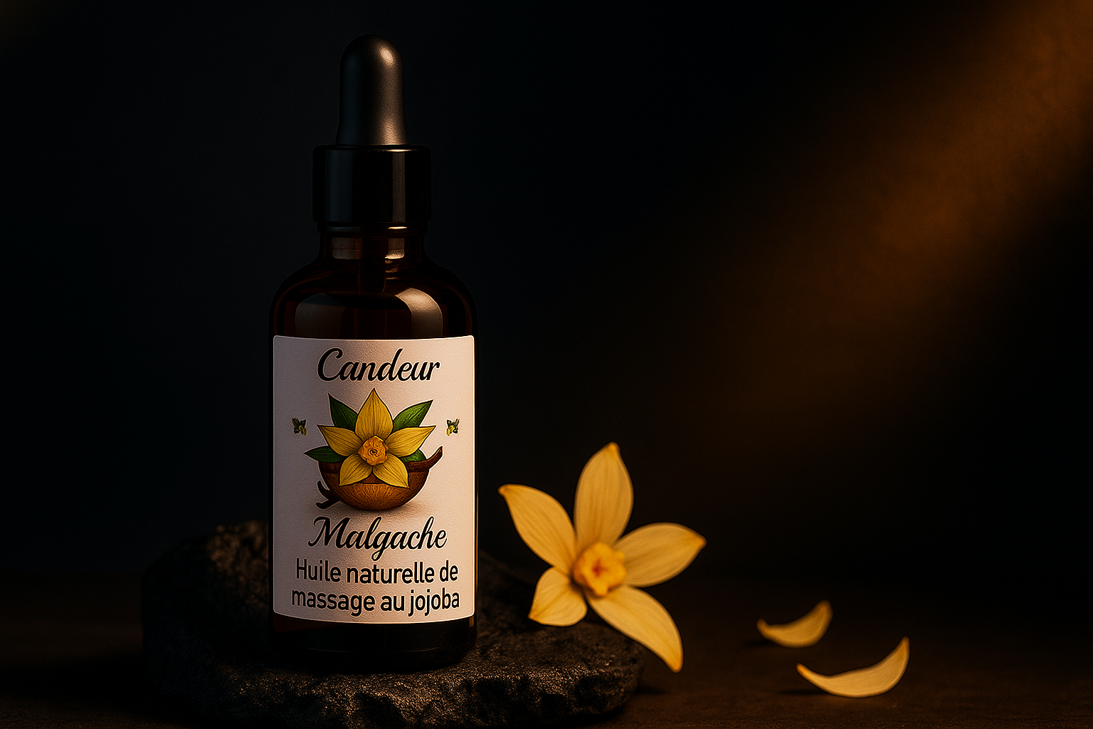 Huile massage vanille (50 ml)